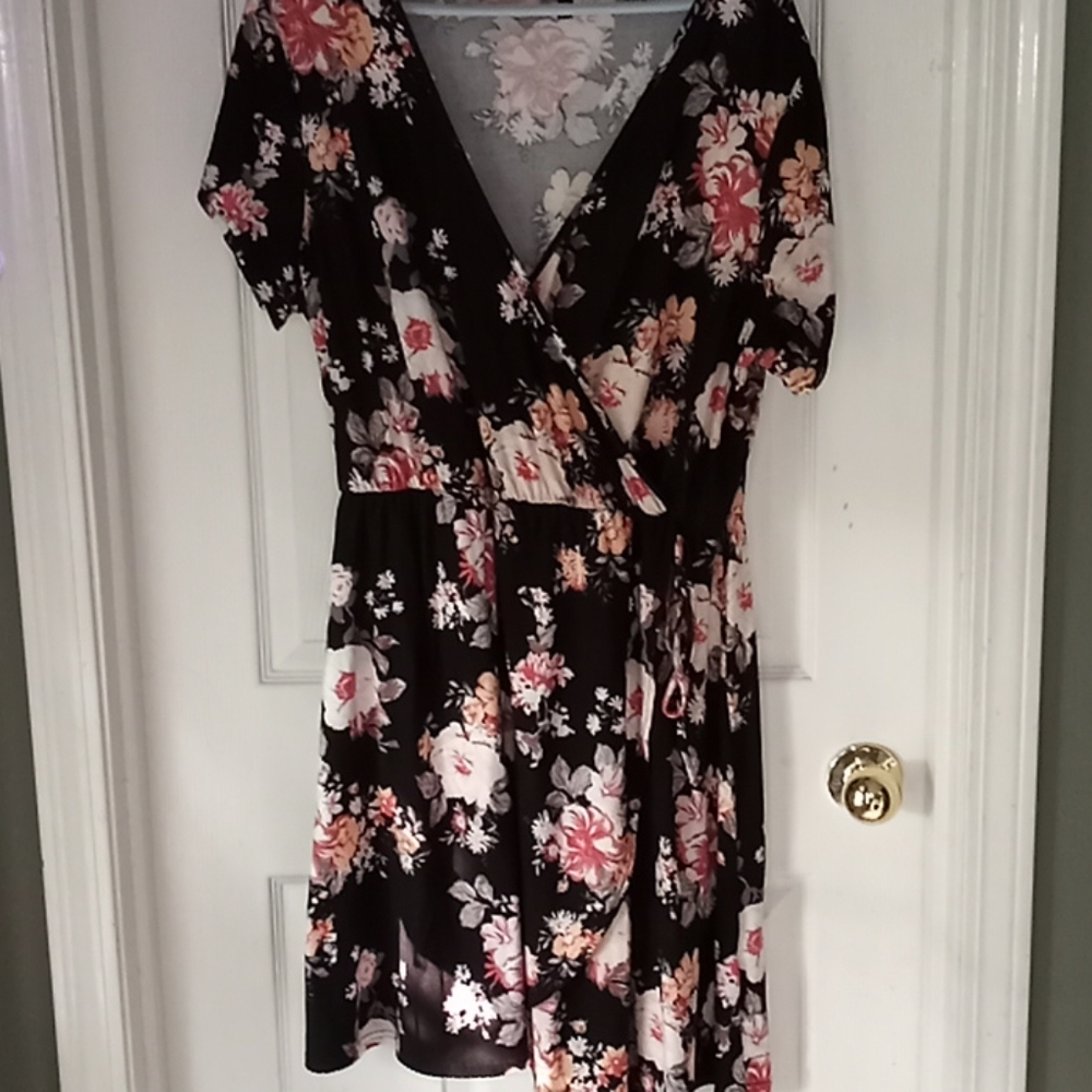 Lovely black wrap dress